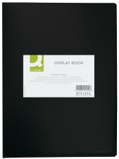 Q-Connect® Sichtbuch - 20 Hüllen, Einband PP, 450 mym, schwarz Sichtbuch A4 schwarz 20 450 mym