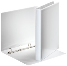 Esselte Ringbuch Präsentation, mit Taschen, A4, PP, 4 Ringe, 20 mm, weiß Präsentationsringbuch A4