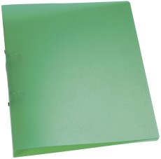 Q-Connect® Ringbuch transparent - A4, 2-Ring, Ring-Ø 25 mm, grün-transparent Ringbuch A4 2 25