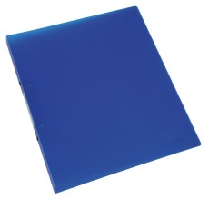 Q-Connect® Ringbuch transparent - A4, 2-Ring, Ring-Ø 16 mm, blau-transparent Ringbuch A4 2 16