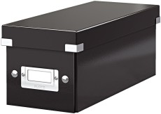 LEITZ Archivbox WOW Click & Store - CD, schwarz Archivbox schwarz 127 x 124 x 320 mm