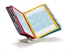 Durable Sichttafelsystem VARIO® PRO 10 - Multifunktionsmodul, 10 Sichttafeln A4, farbig sortiert