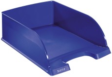 Leitz 5233 Briefkorb Jumbo Plus - A4, extra hoch, Polystrol, blau Briefablage A4 255 mm 103 mm blau