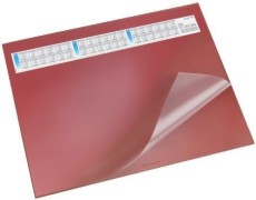 Läufer Schreibunterlage DURELLA DS - mit Vollsichtauflage, Kalender, 65 x 52 cm, rot Durella DS rot