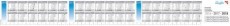 Läufer Schreibunterlagen Ersatzkalender für 3 Jahre, 58 x 6,6 cm, weiß Schreibunterlage weiß