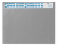 Durable Schreibunterlage mit Jahreskalender - PVC, 650 x 520 mm, grau Schreibunterlage 65 x 52 cm