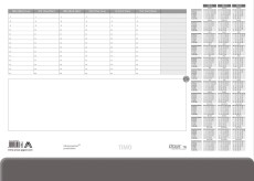 Ursus® Style Schreibunterlage Timo - 525 x 375 mm, Papier, 50 Blatt Schreibunterlagenblock 80 g/qm