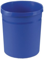 HAN Papierkorb GRIP - 18 Liter, rund, 2 Griffmulden, extra stabil, blau Papierkorb GRIP blau 350 mm