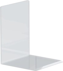 Maul Acryl Buchstütze - 100 x 130 x 100 mm, glasklar, 2er Pack Buchstütze glasklar 10 x 10 x 13 cm