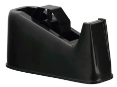 Q-Connect® Tischabroller - für Rollen bis 25 mm x 66 m, schwarz Lieferung ohne Klebeband. schwarz