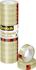 Scotch® Klebeband Transparent 550, Polypropylenfolie, 33 m x 12 mm, 12 Rollen Klebeband 12 Rollen