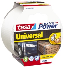 tesa® Gewebeklebeband extra Power® Universal, 10 m x 50 mm, weiß Klebeband weiß 50 mm 10 m