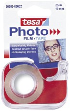 tesa® Abroller für doppelseitigen Klebefilm Photo Film, 7,5 m x 12 mm, transparent Fotoband
