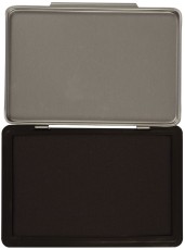 Q-Connect® Metall-Stempelkissen Größe 2 - schwarz Stempelkissen schwarz Größe 2 110 mm 70 mm