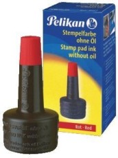 Pelikan® Stempelfarbe 4K - ohne Öl, 28 ml, rot Stempelfarbe rot 28 ml