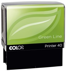 COLOP® Printer 40 Green Line - max . 6 Zeilen, 23 x 59 mm mit Gutschein Textstempel Selbstfärber