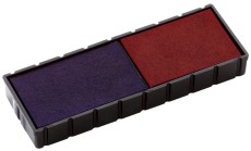 COLOP® Ersatzkissen E/12/2 blau/rot Stempel-Ersatzkissen blau/rot ohne Öl für S 120/WD 2 Stück