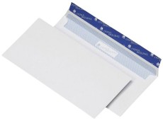 Cygnus Excellence Briefumschlag DL, haftkebend, weiß, Offset 100g, 500 Stück DL weiß haftklebend