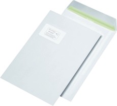 Envirelope® Versandtasche - C4, haftklebend, 90 g/qm, mit Fenster, 250 Stück C4 weiß haftklebend