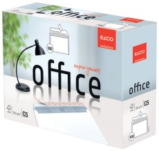 Elco Briefumschlag Office in Shop Box - C5, hochweiß, haftklebend, ohne Fenster, 100 g/qm, 100 Stück