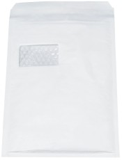 aroFOL® Luftpolstertaschen Nr. 7 mit Fenster, 230x340 mm, weiß, 100 Stück Luftpolstertasche weiß