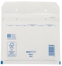 aroFOL® Luftpolstertaschen CD, 180x165 mm, weiß, 10 Stück Luftpolstertasche weiß CD 180 x 165 mm