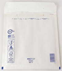 aroFOL® Luftpolstertaschen Nr. 5, 220x265 mm, weiß, 10 Stück Luftpolstertasche weiß Nr. 5 21 g