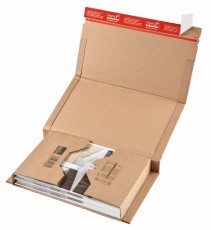 ColomPac® Klassische Versandverpackung zum Wickeln 330x270x80 mm (C4+), braun Versandkarton C4+