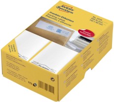Avery Zweckform® 3439 Frankier-Etiketten - einzeln mit Abziehlasche, 130 x 40 mm, 500 Stück weiß