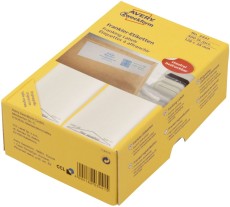 Avery Zweckform® 3442 Frankier-Etiketten - doppelt, 138 x 48 mm, 500 Stück Frankieretiketten weiß