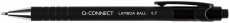 Q-Connect® Kugelschreiber Lambda - 0,5 mm, schwarz Kugelschreiber Einweg Druckmechanik schwarz