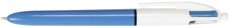 BiC® Kugelschreiber 4 Colours - dokumentenecht, 0,4 mm, hellblau/weiß Vierfarbkugelschreiber