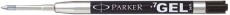 Parker Quink Gelmine - M, schwarz, 1 Stück im Blister Kugelschreibermine schwarz mittel