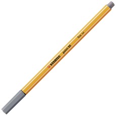 STABILO® Fineliner - point 88 - dunkelgrau Fineliner dunkelgrau 0,4 mm metallgefasste Spitze