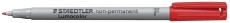 Staedtler® Feinschreiber Universalstift Lumocolor® - non-permanent, F, rot Fineliner rot