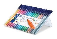 Staedtler® Fasermaler triplus® color 323 - ca. 1,0 mm, Box, 20 Farben ergonomischer Dreikantschaft