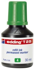 Edding T 25 Nachfülltinte - für Permanentmarker, 30 ml, grün Nachfülltinte grün 30 ml