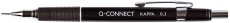 Q-Connect® Druckbleistifte Kappa, 0,3 mm, HB, schwarz Druckbleistift schwarz 0,3 mm HB