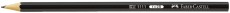 Faber-Castell Bleistift 1111 - 2B, schwarz Bleistift 2B ohne Radierer schwarz