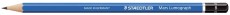 Staedtler® Bleistift  Mars® Lumograph® - B, blau Bleistift B ohne Radierer blau