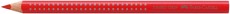 FABER-CASTELL Buntstift Jumbo GRIP - geraniumrot hell ergonomische Dreikantform mit Namensfeld 4 mm