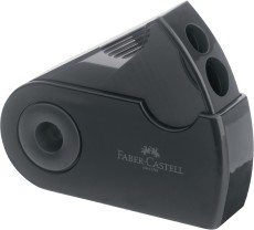 Faber-Castell Doppelspitzdose SLEEVE - schwarz für Blei- und Farbstifte in Standard oder Jumbo
