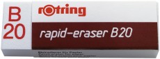 Rotring Radierer rapid-eraser B20, Polyvynilchlorid, 22 x 66 x 13 mm Radierer 66 x 22 x 13 mm