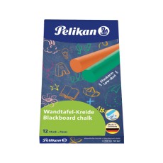 Pelikan® Wandtafelkreide 745/12, farbig sortiert Kreide Kartonetui mit 12 Farben 12 mm 90 mm