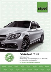 SIGEL Fahrtenbuch für Pkw und Lkw - mit Klammerheftung, A5, 32 Blatt Fahrtenbuch DIN A5 32 Blatt