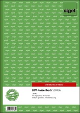 SIGEL EDV-Kassenbuch - A4, 1. und 2. Blatt bedruckt, SD, MP, 2 x 40 Blatt Kassenbuch A4 2 x 40 Blatt