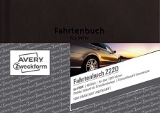 Avery Zweckform® 222D Fahrtenbuch - A6, steuerlicher km-Nachweis, 48 Blatt, weiß Fahrtenbuch