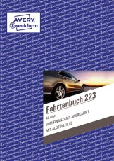 Avery Zweckform® 223 Fahrtenbuch - A5, steuerlicher km-Nachweis, 40 Blatt, weiß Fahrtenbuch DIN A5