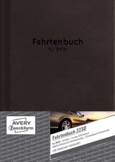 Avery Zweckform® 223D Fahrtenbuch - A5, steuerlicher km-Nachweis, 48 Blatt, weiß Fahrtenbuch