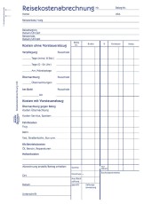 Avery Zweckform® 743 Reisekostenabrechnung, DIN A5, für Abrechnung pro Reise, 50 Blatt, weiß